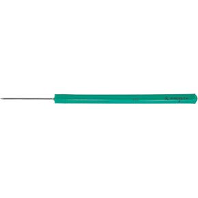 Excelta - 333 - Probe - Straight - One Star - SS - Plastic Handle, 0.25" Height, 0.25" Wide, 5.75" Length