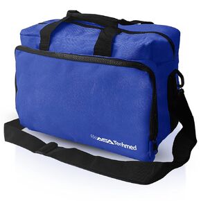 ASA TECHMED Nurse Bag for Medical Equipment, Nurse Accessories Bag Ideal for Doctors, Nurses, Home Health Aids, Medical Students (Blue)