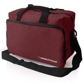 ASA TECHMED Nurse Bag for Medical Equipment, Nurse Accessories Bag Ideal for Doctors, Nurses, Home Health Aids, Medical Students (Burgundy)