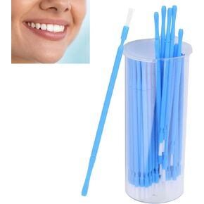 Disposable Dental Applicator Brush, Dental Applicator Brush, Dental Fluoride Applicator Whitening Cohesive Desensitizing Brush,100pcs