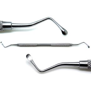 Dental Lucas Surgical Bone Curette 88 Double Ended Spoons 4mm Stainless Steel Instruments