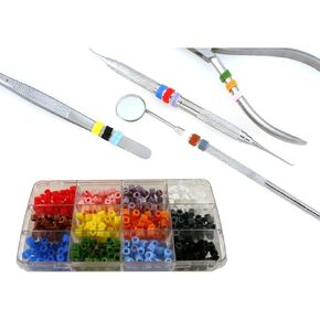 Kit of 240pcs Silicone Color Bands for Instruments Identification Autoclavable 450°F | Medixplus