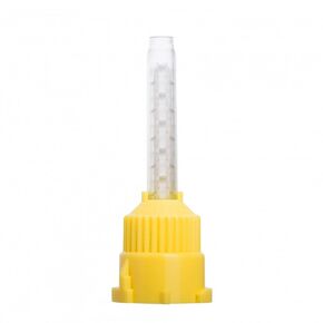 50/pk Blue/Orange 10:1/4:1 Ratio Crown & Bridge Mixing Tips High Performance Dental Mixing Tips, HP T-Mixer Tips Short Length