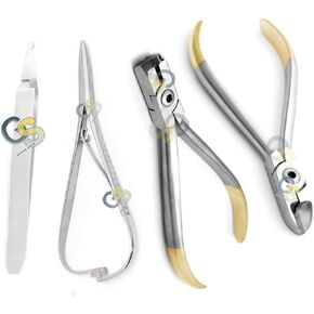 Orthodontic (Set) Pliers DISTAL END Cutter MATHIU Needle Holder Hard Wire Bracket LAB by G.S Online Store