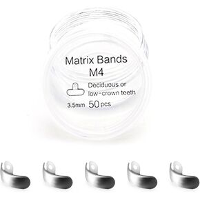 Dental Placing Plier, Dental Sectional Matrix Bands Placing Plier Separator Placer Forceps, Dentistry Material Tools. (3.5mm 50pcs Matrixes)