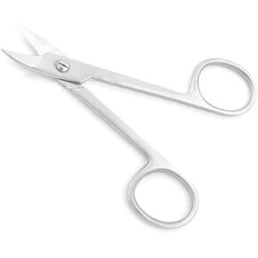 OdontoMed2011 NEW CROWN SCISSOR CURVED DENTAL LAB INSTRUMENTS STAINLESS STEEL