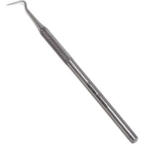 A2ZSCILAB Explorer #9 Single Ended Half Angled Hook Fine Point Dental Tartar Remover Tooth Scraper Calculus Plaque Removing Tools Periodontal Probe