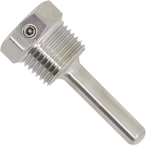 1/2 inch npt thermowell weldless with Fixing Screw for Beer fermenter Homebrew Boiler 30mm 50mm 100mm 150mm 200mm 300mm 400mm 500mm (150mm) in Saudi Arabia