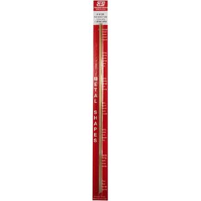 K&S 8125 Round Brass Tubes, 1/16" OD x 0.014" Wall x 12" Long, 3 Tubes, Made in USA