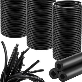 80 ft Latex Rubber Tubing Slingshot Bands Surgical Tube 1/8" (3mm) ID x 1/4" (6mm) OD Speargun Band Industrial Surgical Tubing Catapult Tubing Slingshot Bands Fitness Rubber Hose(Natural)