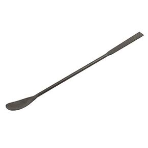 EISCO Spatula Spoon, 9" - Teflon Coated Stainless Steel - Non-Stick, Chemical Resistant - One 0.3" Flat End, One 0.5" Scoop End