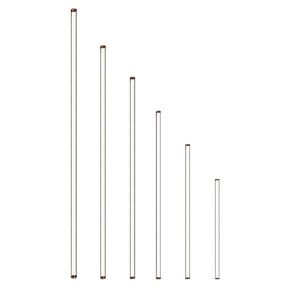 12PCS Glass Stirring Rod Stir Stick with Both Ends Round - 15.8" 13.8" 12" 10" 8" 6" Long - 2 Piece for Every Style -12pcs/pk (12)
