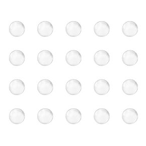 uxcell 7mm Solid Round Clear Glass Ball Boiling Stones Soda Lime Glass Beads 200pcs