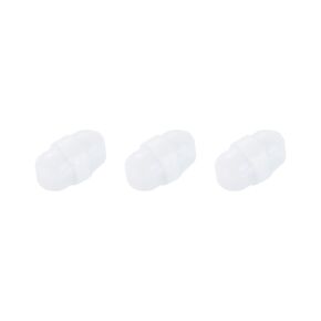 MECCANIXITY Magnetic Stirrer Mixer Stir Bar Rod 12mm(0.47") x6mm with Ring Shape PTFE Coating Magnet White for Laboratory 3Pcs