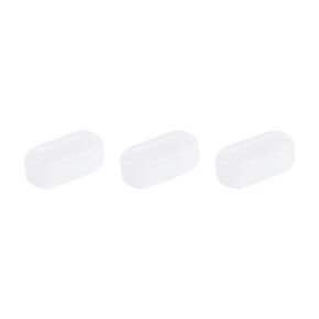 MECCANIXITY Magnetic Stirrer Mixer Stir Bar Rod 12mm(0.47") x3mm Cylinder Shape PTFE Coating Magnet White for Laboratory 3Pcs