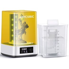 ANYCUBIC Wash and Cure Machine 3.0, 2 in 1 UV Washing and Curing Station for ANYCUBIC Photon Mono 2 Mars Series LCD/DLP/SLA 3D Printer Models, with Twistable Gooseneck Light