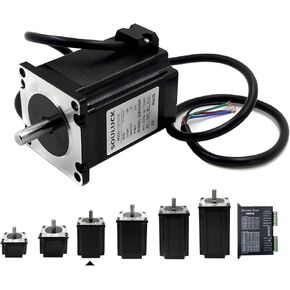 Nema 23 Stepper Motor 57x57x112mm Body 1.8 Stepper Angle 4.0A,Torque 2.8N,2 Phase 4-Lead with 80cm Cable for 3D Printer, CNC Machine and Robotics in Kuwait