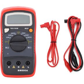المقاومة الرقمية شاشة الكريستال السائل Megohmmeter ، BM500A 1000 فولت المتعدد LCD اختبار المقاومة اختبار الإلكترونية للصيانة in Kuwait