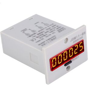 LED Auto Display Digital Counter No Voltage Counter 6 Digits Electronic LED Digital Display Counter Relay(AC/DC 12V) in Kuwait