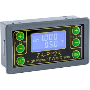 Function Signal Generator, ZK-PP2K PWM Pulse Frequency Generator, 1Hz-150KHz PWM Motor Speed Regulation/LCD Pulse Frequency Cycle Module Adjustable Driver Module/PWM Signal Generator
