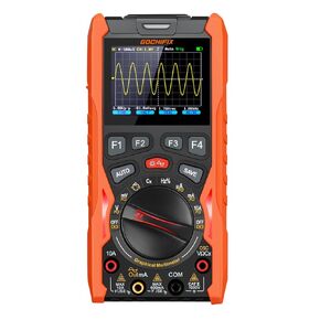 Handheld Oscilloscope Multimeter Waveform Generator 12MHz Bandwidth 50MSa/s Sampling Rate USB Lab Oscilloscopes Portable 3 in 1 Automotive Digital Oscilloscope with Signal Generator Kit