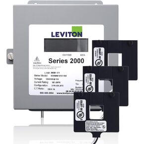 Leviton 2K208-2D Series 2000 208V 3P4W 200A Demand Indoor Kit with 3 Split Core CTs