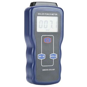 SM206 Digital Solar Power Meter Solar Radiation Energy Insolation Tester for Precise Sunlight Intensity Measurement