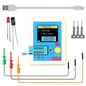 LCR-T7 Full Color Screen Graphic Display Multifunctional Tester Transistor Tester TFT diode triode capacitance Meter