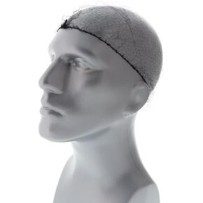 RPH144LTBK-IN 24" Black Light Weight Hairnet, Disposable and Latex Free, Package of 144