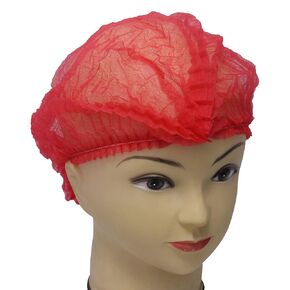 100 Pieces Disposable 21 inch Non-Woven Bouffant Clip Caps Mob Mop caps hairnets Head Cover (Black)
