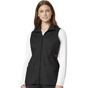 WonderWink Womens Utility Zip Front Fashion Vest
