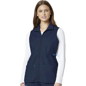 WonderWink Womens Utility Zip Front Fashion Vest