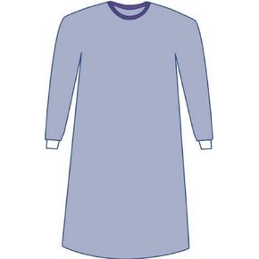Medline Sterile Non-Reinforced Sirus Surgical Gowns With Set-In Sleeves, X-Large, Blue (Pack Of 20)