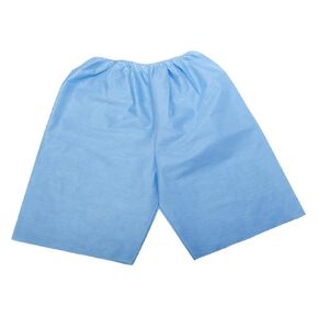 Medline Disposable Exam Shorts, Elastic Waist, XL Size, Blue (Pack of 30)