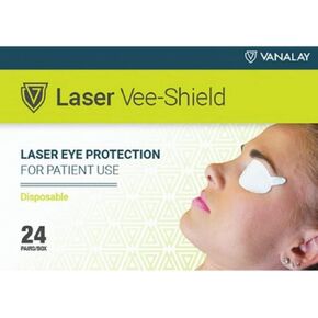 Laser Eye Shields, Disposable, Vee-Shields 24 Pair per Box