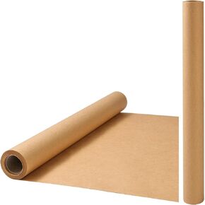 Brown Butcher Paper Roll 17.7 Inch X 200 Feet For Cooking Or Packing, Butcher Paper For Smoker, Kraft Paper Roll, Butcher Paper For Sublimation, Freezer Papers, Rolling Paper, Butchers Paper