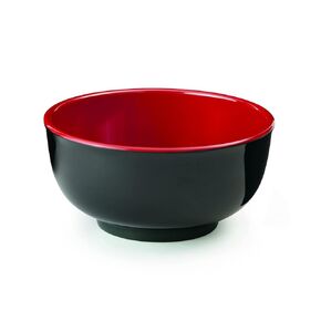 G.E.T. Enterprises B-125-F-EC Black 1.2 Qt. Melamine Bowls (Qty 4), Melamine, Fuji (Pack of 4)