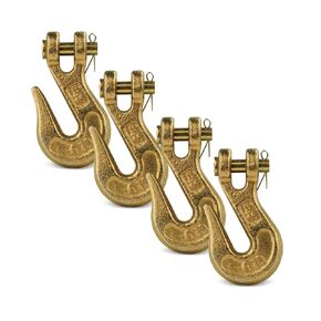 DC Cargo G70 5/16 Chain Hook (Pack of 10) – Heavy Duty Clevis Grab Hook for 5/16 Inch Grade 70 Chain - for Trailer Truck Transport - 4,700 lbs