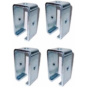 Channel Trolley Track Hanger Bracket for P1834-EG, 1-5/8" X 3-3/4" Intermediate Support Bracket for All 1-5/8" Channel Trolley Track, 1200 LB Load Rated（4PCS）