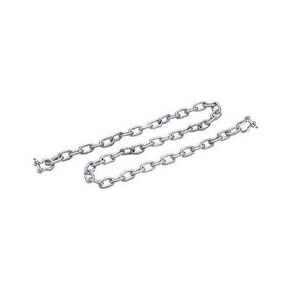سلسلة مرساة الرصاص 1/4 بوصة × 4 بوصة سلسلة مجلفنة بالغمس الساخن مع قيدين مقاس 5/16 بوصة (01-Pack)