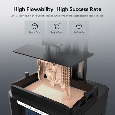 ANYCUBIC ABS-Like الراتنج Pro 2، راتنج طابعة ثلاثي الأبعاد مطور بدقة 8K مع قوة ومتانة معززة، دقة عالية، رائحة منخفضة، توافق واسع لجميع طابعات LCD الراتنج ثلاثية الأبعاد (رمادي، 1 كجم) in Saudi Arabia