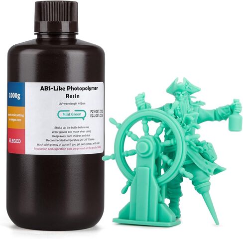 ELEGOO ABS-Like 3D Printer Resin LCD UV-Curing Resin 405nm Standard Photopolymer Resin for LCD 3D Printing Grey 1000g in Saudi Arabia