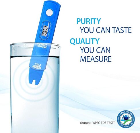 APEC TDS Meter Digital Water Quality TDS Test Kit متر مع حقيبة حمل، نطاق قياس من 0 إلى 1999 جزء في المليون، دقة 1 جزء في المليون، دقة القراءة 2٪ in Saudi Arabia