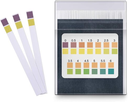 Kombucha pH Test Strips - pH Range 0-6 | 100 Test Sticks | Instant Read | Food Service, Brewing and Fermentation Test Strips in Saudi Arabia