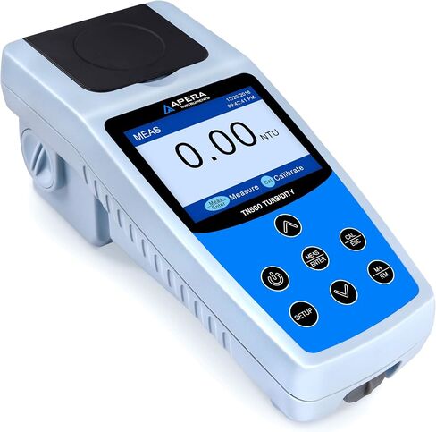 Apera Instruments, LLC-AI481 TN400 مقياس التعكر المحمول، مستشعر الأشعة تحت الحمراء، متوافق مع ISO 7027، حلول قياسية معتمدة من وكالة حماية البيئة (EPA) لسهولة المعايرة، الدقة: ±2%+ضوء شارد in Kuwait