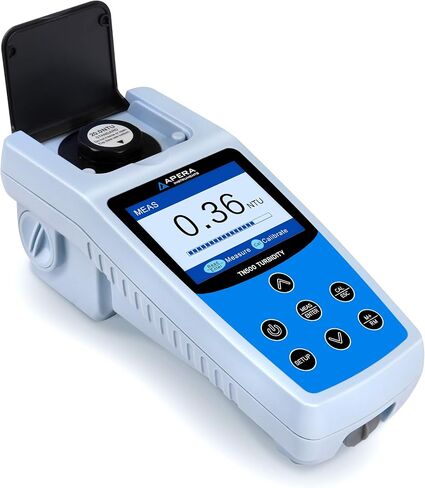 Apera Instruments, LLC-AI481 TN400 مقياس التعكر المحمول، مستشعر الأشعة تحت الحمراء، متوافق مع ISO 7027، حلول قياسية معتمدة من وكالة حماية البيئة (EPA) لسهولة المعايرة، الدقة: ±2%+ضوء شارد in Kuwait