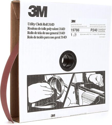 لفة قماش 3M متعددة الاستخدامات 314D، 1 بوصة × 50 ياردة P240 J-weight in Kuwait