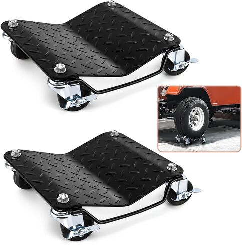 عربة متحركة بوزن 3000 رطل، دوللي عجلة السيارة، مجموعة من قطعتين، إطار سيارة عالي التحمل kes Cart نقل السيارات والشاحنات والمقطورات in Kuwait