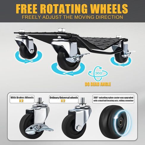 عربة متحركة بوزن 3000 رطل، دوللي عجلة السيارة، مجموعة من قطعتين، إطار سيارة عالي التحمل kes Cart نقل السيارات والشاحنات والمقطورات in Kuwait