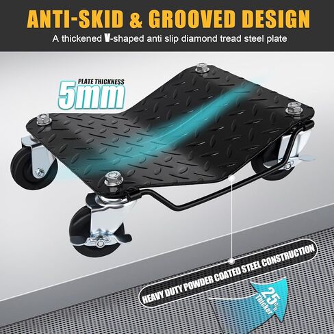 عربة متحركة بوزن 3000 رطل، دوللي عجلة السيارة، مجموعة من قطعتين، إطار سيارة عالي التحمل kes Cart نقل السيارات والشاحنات والمقطورات in Kuwait